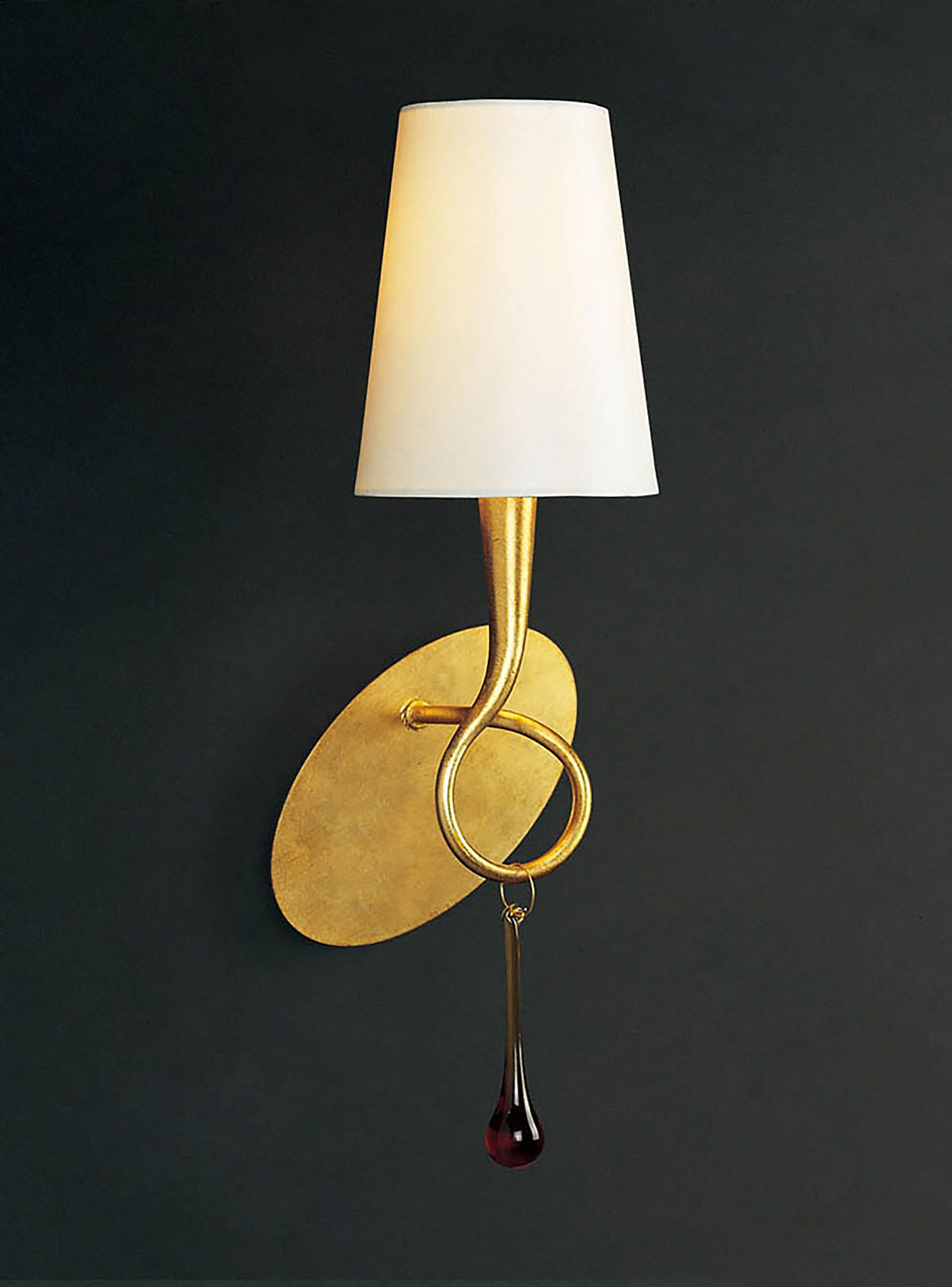 Paola Gold-Cream Wall Lights Mantra Traditional Wall Lights
